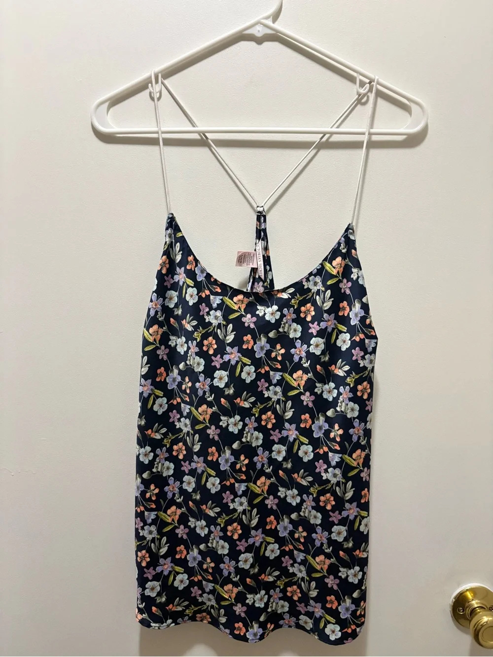 Floral Navy Spaghetti Strap Cami Top